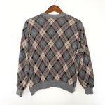 Bonworth Vintage Y2K women diamond plaid pullover sweater size S/M Photo 5