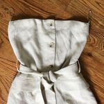 ZARA linen Strapless Button-Down Blouse NWT Photo 1