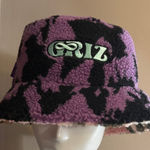 Griz Reversible Fleece Bucket Hat Pink Photo 0