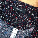 Madewell NWT  Studio Ruffle Hem top Starry night Photo 6