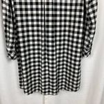 J.Jill Black&White Gingham Tunic Shift Dress Sz.M Black Size M Photo 11