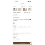 NWOT Joyfolie Liv Jacket in Gold Size Small Photo 6