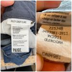 Paige  Riley Crop Flare Blue Jeans Glendora size 27 Photo 10