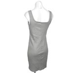 Old Navy Gray Ribbed Knit Square Neck Sleeveless Stretch Bodycon Mini Dress Sz M Photo 1