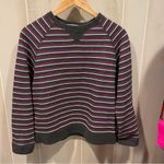 Classic vintage 90s gym gray striped soft sweatshirt varsity stripe soft cozy Red Size undefined Photo 6