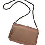 J.Crew Pink Sequin Evening Shell Clutch Purse Chain Strap Photo 12