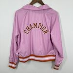 Champion  Women's Coaches Jacket Light Pink with Red Orange‎ Detail Size Medium Photo 5