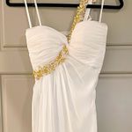 La Femme White Prom Dress Maxi Long Formal Wedding Elegant size 00 Photo 0