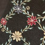 Pasta Wool Blend Embroidered Boho Vintage Vest Metal Buttons Size Lg Photo 1