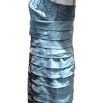 Jessica Howard Woman's Teal & Brown Slip Cocktail Dress Sz 6P Photo 2