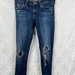 AG Adriano Goldschmied AG Jeans The Legging Super Skinny Low Rise Distressed Ankle Jeans Size 26 Photo 4
