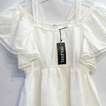 Boohoo New Rosie dress White Off Shoulder Size 4 Photo 3
