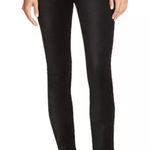 Paige Hoxton Ankle Peg Straight Velvet Jeans in Black Overdye Size 26 Photo 0