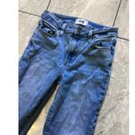 Paige Jeans Womens 26 Blue Rory Crop Flare Distressed Raw Hem High Rise Denim Photo 2
