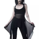 KILLSTAR  Starshine Whimsigoth Fairycore Sheer Flowy Tank Top Medium Photo 0