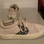 Anthropologie CARIUBA CATIBA Pro Vintage White Black Organic Canvas Leather Lace-Up Sneakers $118 EUC US Wmn 8 Photo 2