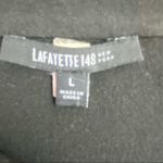 Lafayette 148  Black Basic Boat Neck Drape Long Sleeve Top L Photo 3