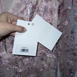 Mac Duggal 70224 Rose Pink Floral Applique Long Sleeve Illusion Gown Size 12 NWT Photo 5