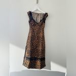 Free People NWT Foolish Heart Printed Midi Dress in Natural Combo XS Photo 4