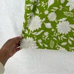 Ava & Viv  Linen Blend Floral Print V Neck Short Sleeve‎ Top Plus Photo 6