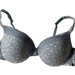 Lucky Brand Blue Floral Lace Trim Wired Bra Women's Size 36C | 52-7 Photo 0