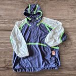 Free People #16 NWT  Care FP Like The Wind Logo Jacket in Midnight Navy Combo Photo 7