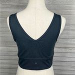 Sports Bra Black & Gray Thin Stripes Photo 1