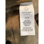 Aerie Offline  Crop Top Womens Gold Long Sleeve Ribbed Round Neck Workout NEW Photo 6