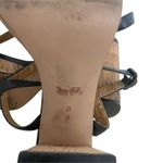 Coach  Size 8 Block Cork Heel Open Toe Strappy Black Photo 8