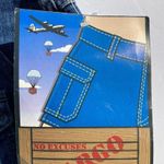 No Excuses  Denim Cargo Shorts Size 11/12 Blue Jean Pockets Cotton Army Girl NWT Photo 3