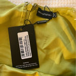 Pretty Little Thing Green Constructed Satin Extreme Puff Sleeve Mini Size 0 NWT Photo 8