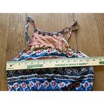 American Eagle Size Small romper Spaghetti Straps Colorful Boho Peasant Beach Photo 3