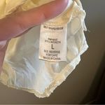 HYFVE ✨ Women’s Off White Floral Sheer Top Button Down Large Photo 7