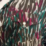 Wrangler Rock47 L Crystal Snap Western Cowgirl Top in Turquoise Purple Photo 7