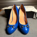 Gucci Betis Glamour Stiletto Pumps Nero Horsebit Detail Platform Heels Size 37 Photo 2