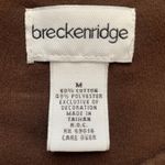 Vintage Breckenridge Cardigan Top Brown Fall Leaves Floral Detail Animal Print Size M Photo 10