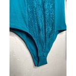 Sincerely Jules NEW  Bodysuit Womens Size‎ Small Turqouise Bustier Mesh Underwire Photo 3