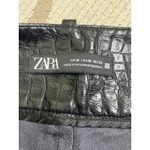 ZARA  High Waisted Faux Leather Shorts Skort Front Slit, size medium Photo 12
