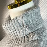 Ralph Lauren Lauren  Gray Speckled Turtleneck Sweater Dress Size Medium Cozy Knit Photo 6