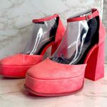 Gianni Bini  OTTEN Suede Ankle Strap Platform Pumps Size 9.5 M barbiecore cute Photo 0