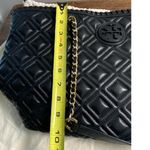 Tory Burch  Black Quilted Leather‎ Marion Tote Photo 6