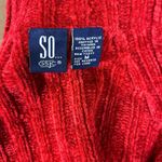 SO Vintage Women’s Red Velour Chenille  
Turtleneck Sweater size M Photo 4