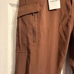 Brown Straight Leg Pants with Durable Fabric Size XL Photo 2