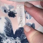 Pink Blush Floral Print Kimono Open Front Pink Blue Medium Bohemian Size undefined Photo 2