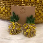 C&C California Beaded Pineapple Statement Earrings Photo 0