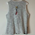 NWOT Expressions By Leslie Womens M Black Gray Hand Painted Sweater Vest Size M Photo 3
