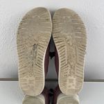 Hey Dude Womens Burgundy Wendy Fabric Drawcord Casual Slip On Loafer Shoes Photo 8