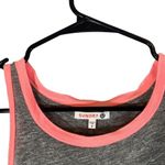 Sundry Gray With Pink Trim Sleeveless Athletic Cotton Blend Tank Top Sz 2 Photo 2