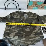 EXPRESS NWT  Camouflage Camo Shirt Dress Mini Photo 5