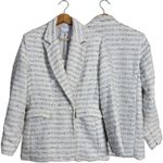 MISA Los Angeles Penny Tweed Blazer Jacket Women's XS Winter White Career NWT Photo 4